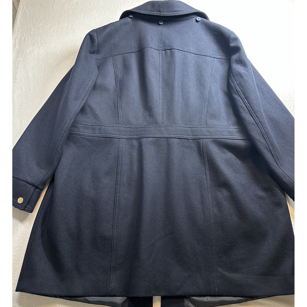 Michael Kors Women's Wool Blend Navy Jacket 2XL Plus Size Coat Classic - Picture 2 of 16